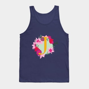 Monogram J, Personalized Initial Tank Top